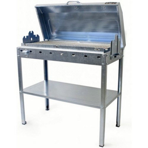 ΨΗΣΤΑΡΙΑ ΚΑΡΒΟΥΝΟΥ PITSILOS BBQ 800 ΚΩΔ 134 ΜΕ ΓΑΛΒΑΝΙΖΕ ΚΑΠΑΚΙ & ΡΑΦΙ 80x40x70